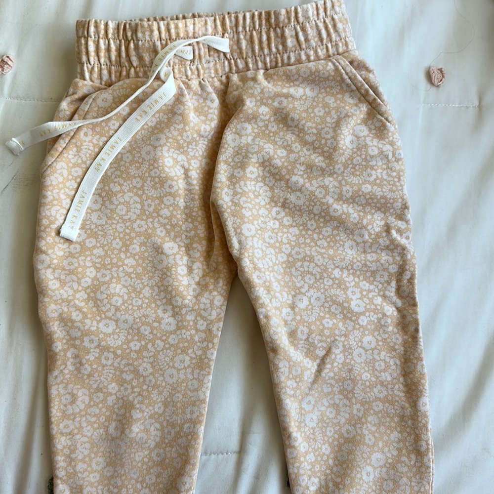 Jamie Kay  peach floral sweats size 3